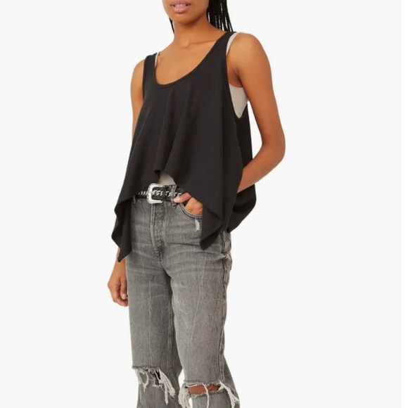 Free people Sing La La Tank In Black M - Picture 1 of 7